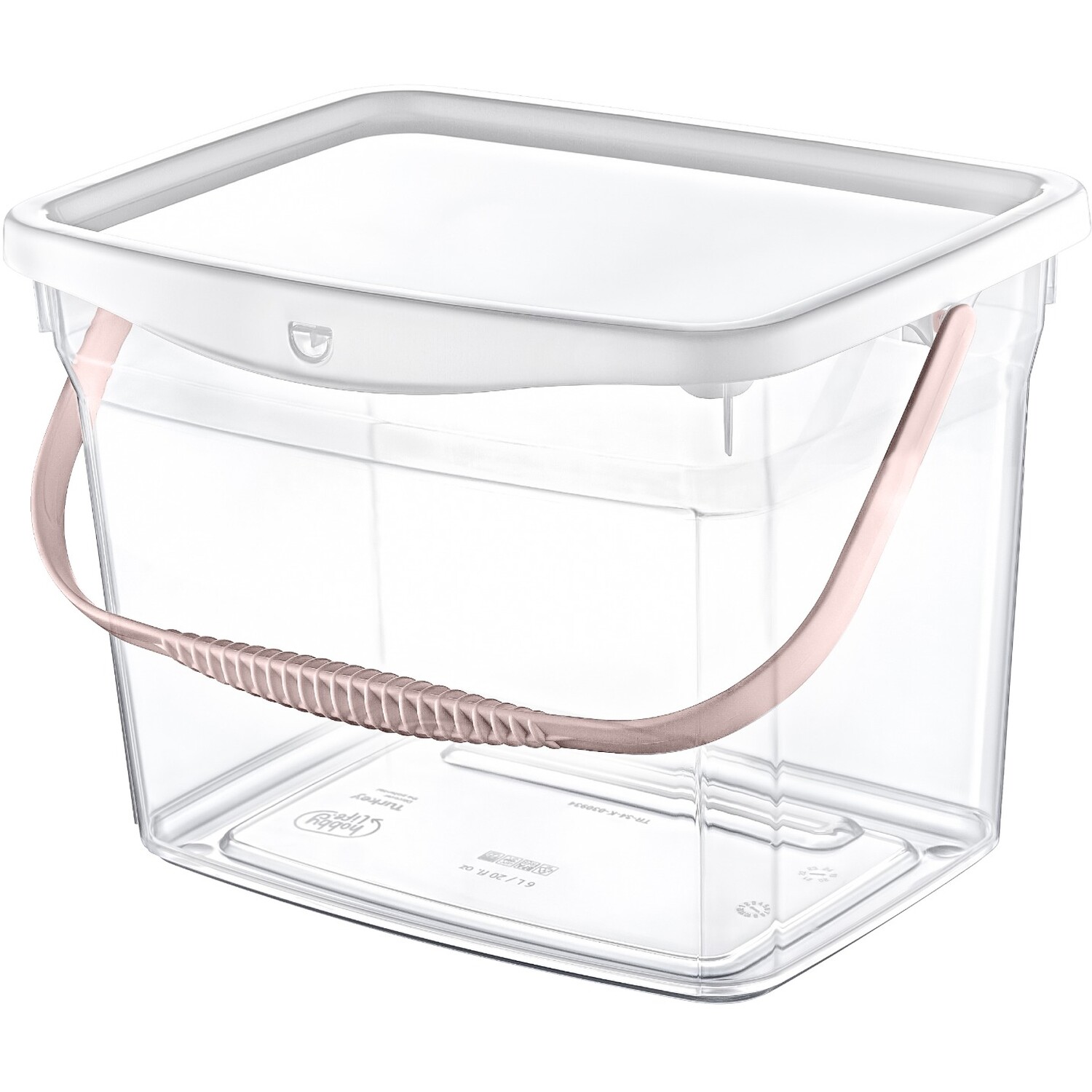Clear Q Box Storage Box with Handle Image