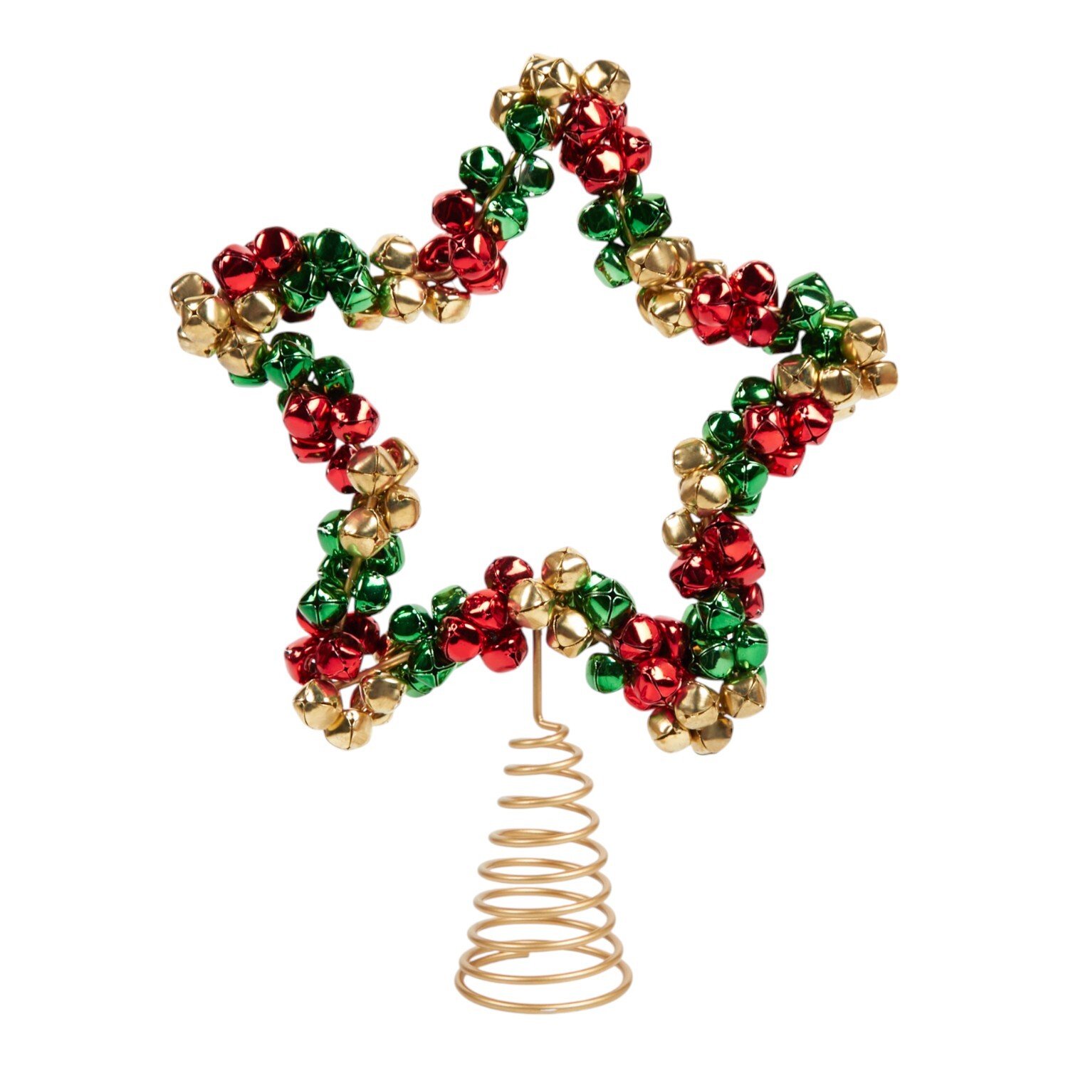 Jingle Bell Tree Topper Gold Image 1