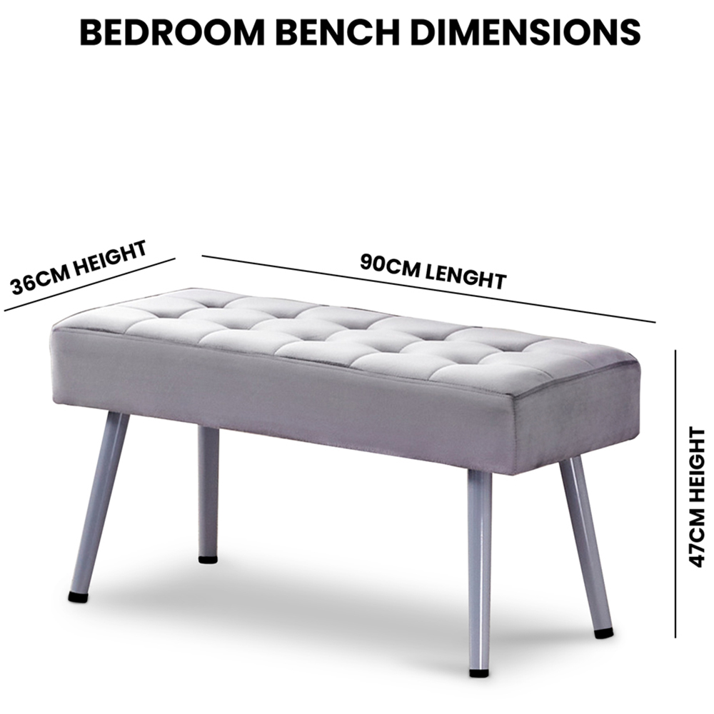 Kosy Koala 6 Seater Dining Set with Bench Oak Effect and Grey Velvet Image 8