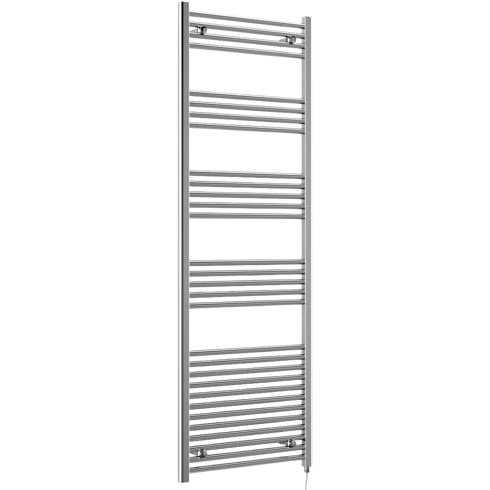 Terma Leo E 2046BTU Chrome Electric Fixed Temperature Towel Rail 1800 x 600mm Image 1