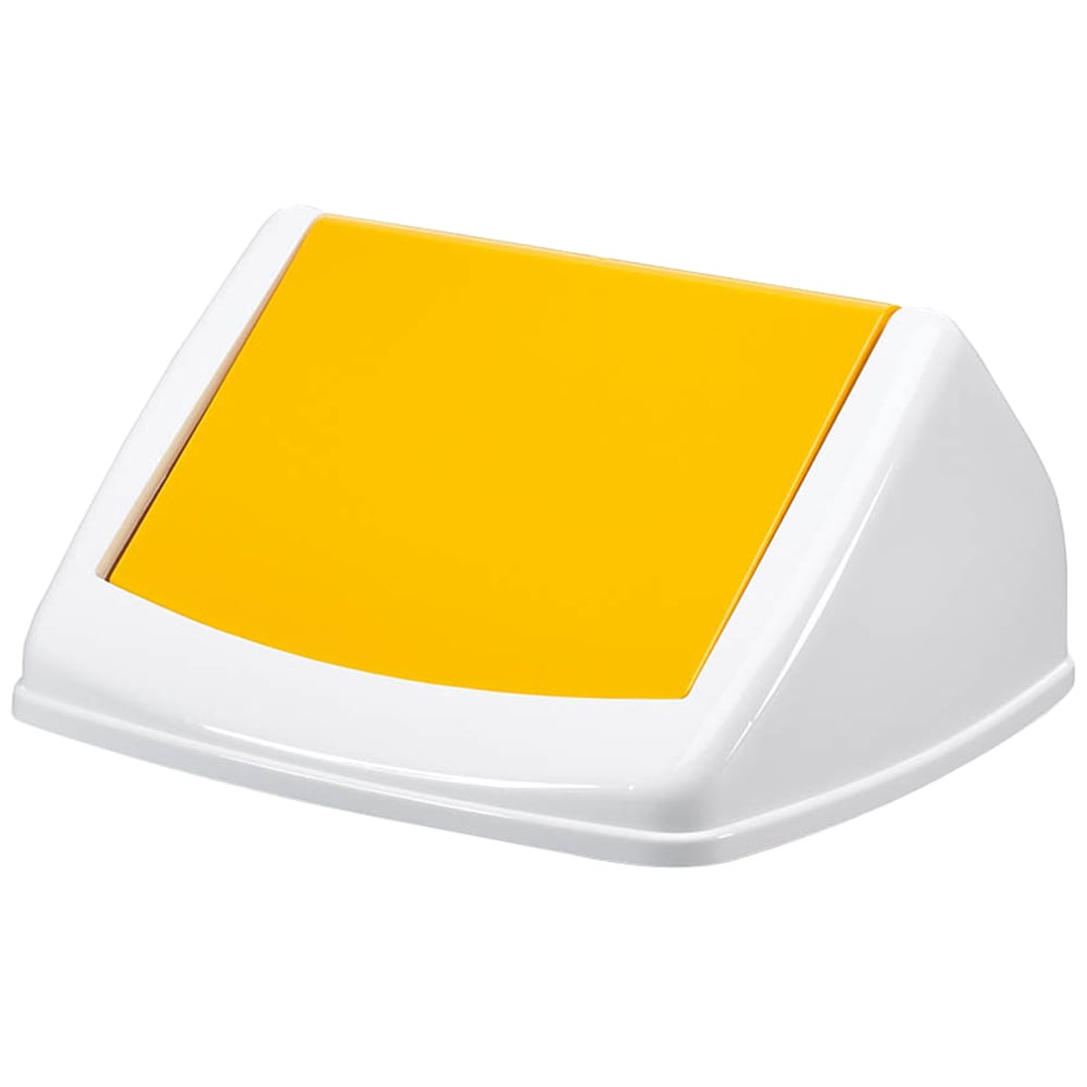 Durable Durabin Yellow Square Flip Swing Bin Lid 40L Image 1