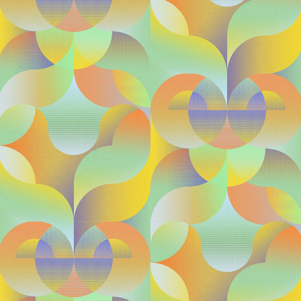 Bobbi Beck Eco Luxury Futuristic Abstract Geometric Green Wallpaper Image
