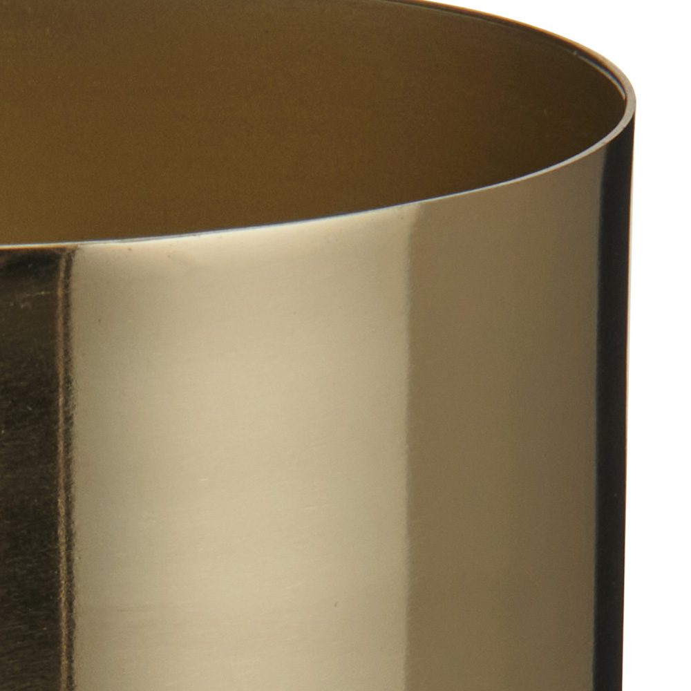 Wilko Gold Metal 2 Wick Candle Image 3