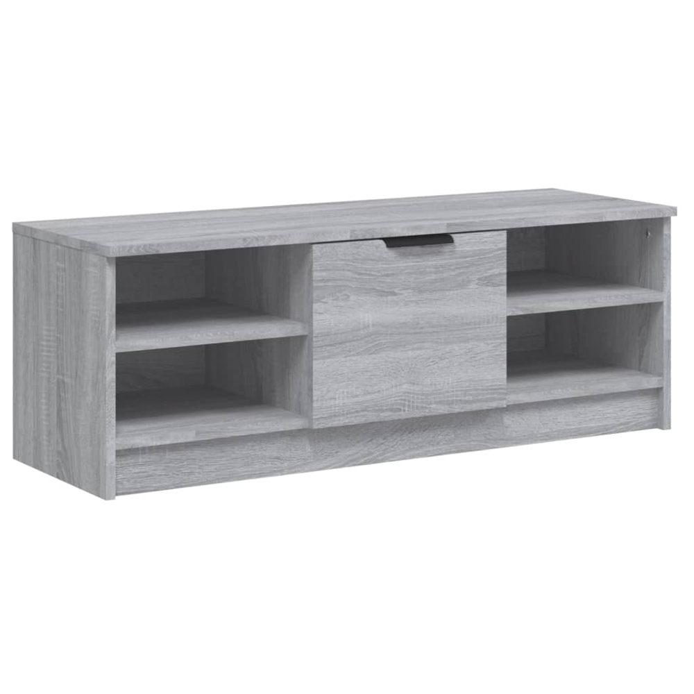 vidaXL Single Door 4 Shelf Grey Sonoma TV Cabinet Image 2