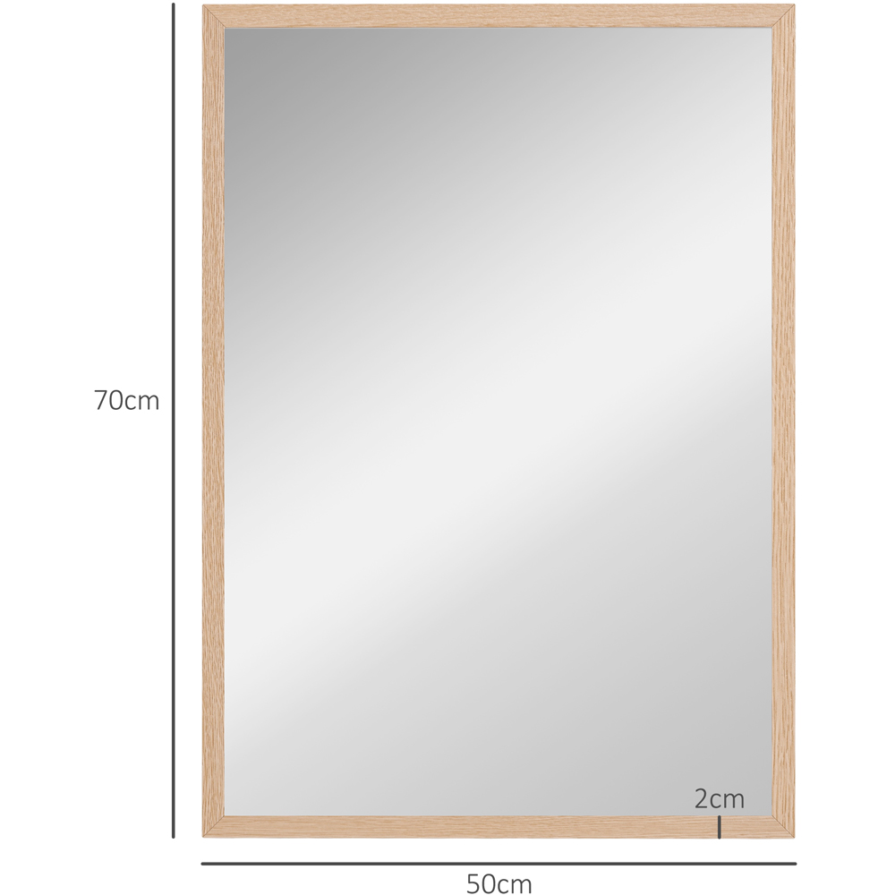 Portland Rectangular Wall Bathroom Mirror 70 x 50cm Image 9