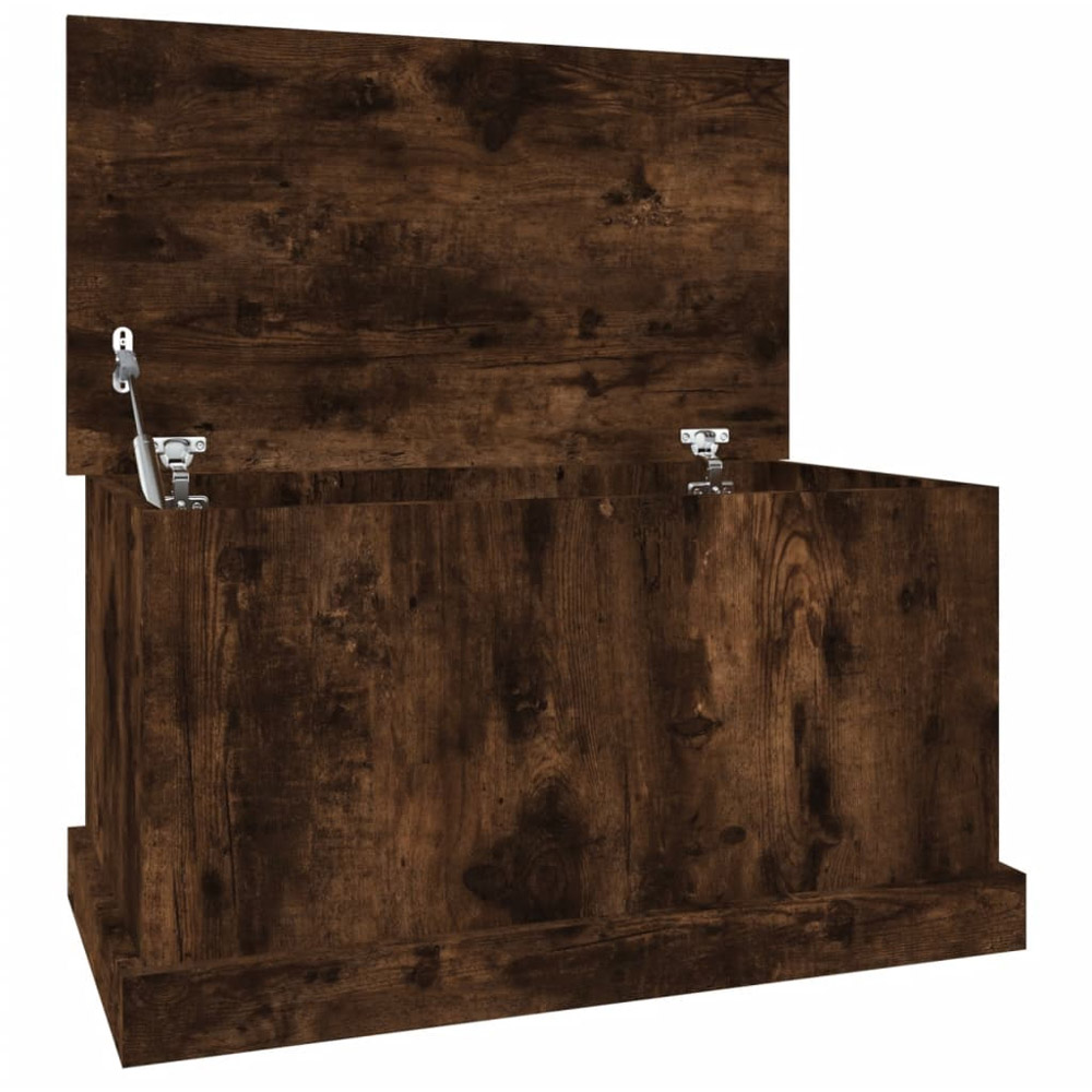 vidaXL Smoked Oak Storage Box Image 2