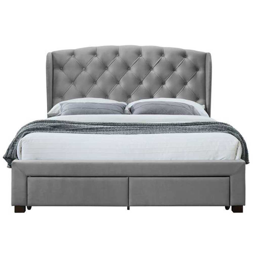 Hope Double Grey Bed Frame Image 4