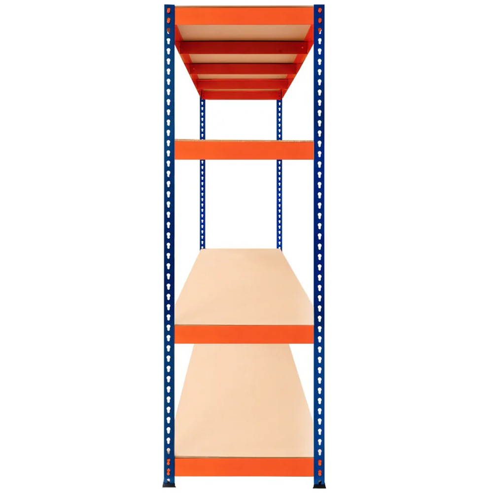 Monster Shop S Rax 4 Shelf Blue and Orange Shelving Unit Image 4