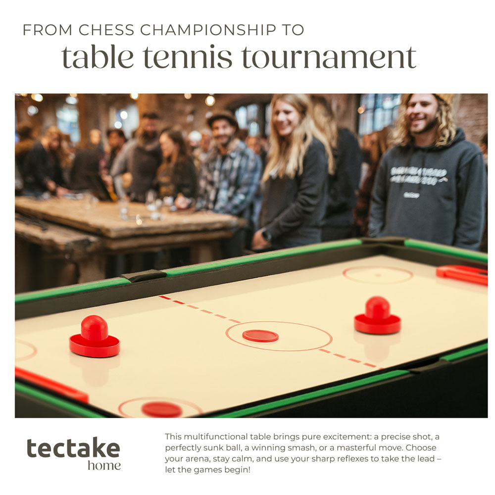 tectake 15-in-1 Height Adjustable Games Table with Accessories Image 3
