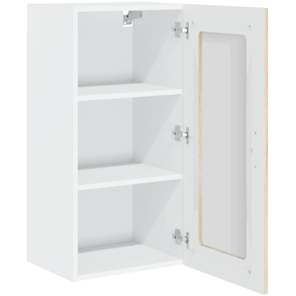 vidaXL Kalmar Single Door Sonoma Oak Wall Kitchen Cabinet 2 Pack Image 4