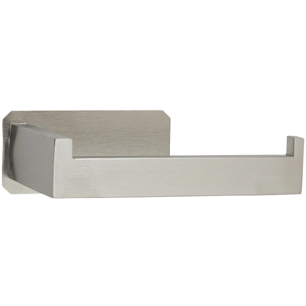 Living and Home 4-Piece Silver Self-Adhesive Stainless Steel Bathroom Hardware Set Image 2