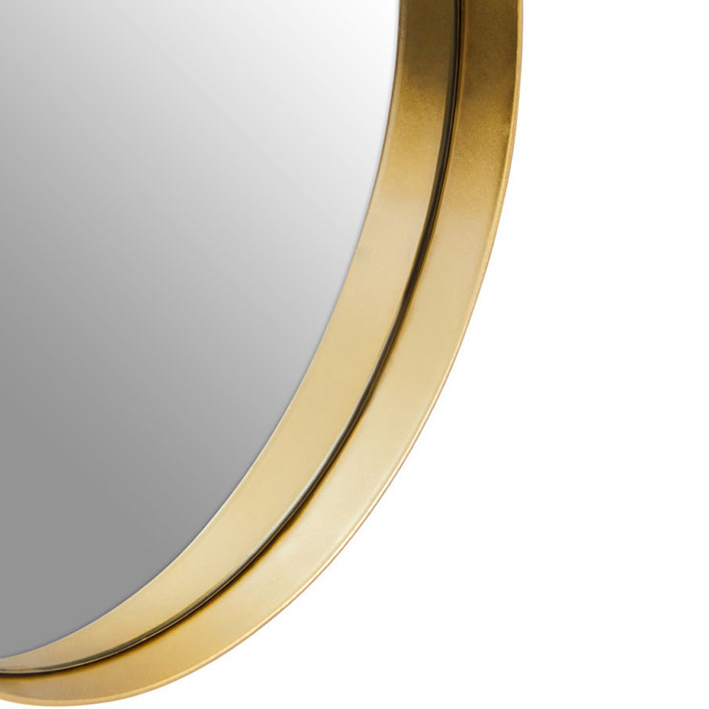 Premier Housewares Gold Cindy Small Round Wall Mirror Image 3