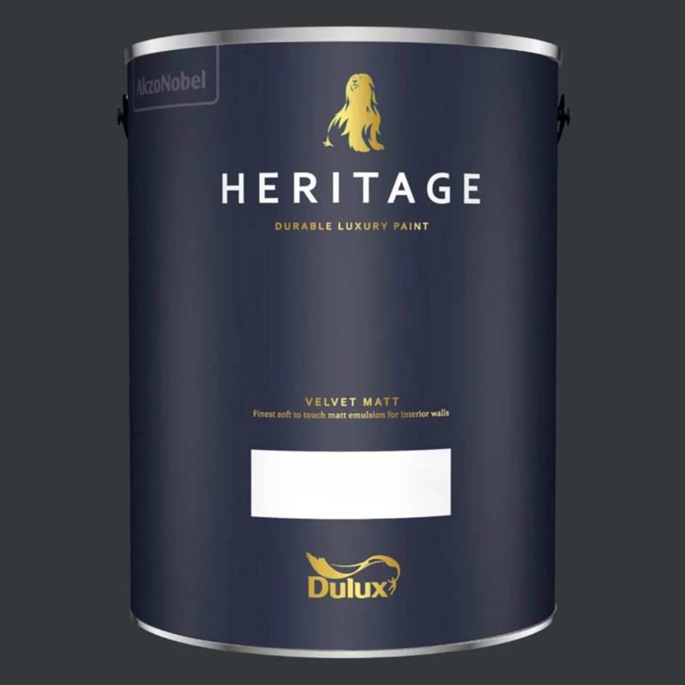 Dulux Heritage Walls and Ceilings Ravens Flight Velvet Matt Emulsion Paint 5L Image 2