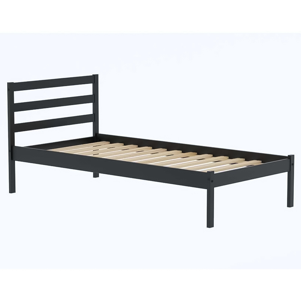 Luka Single Black Bed Image 2