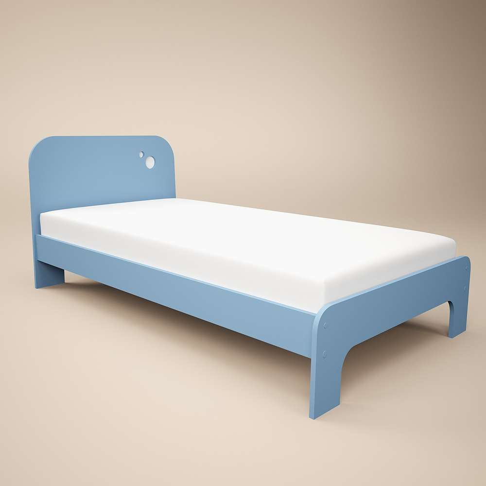 Flair Livana Single Blue and White Bed Image 3