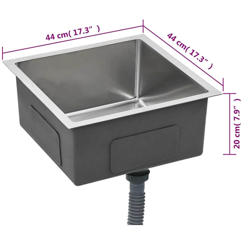 Wallplus Handmade Stainless Steel Kitchen Sink Image 8