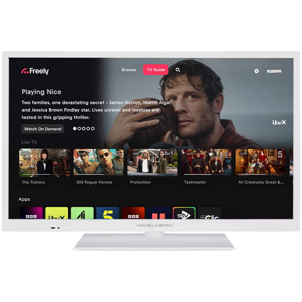 Mitchell & Brown 24 inch HD Ready TiVo White Smart TV with Centre Stand and Freely Image 6