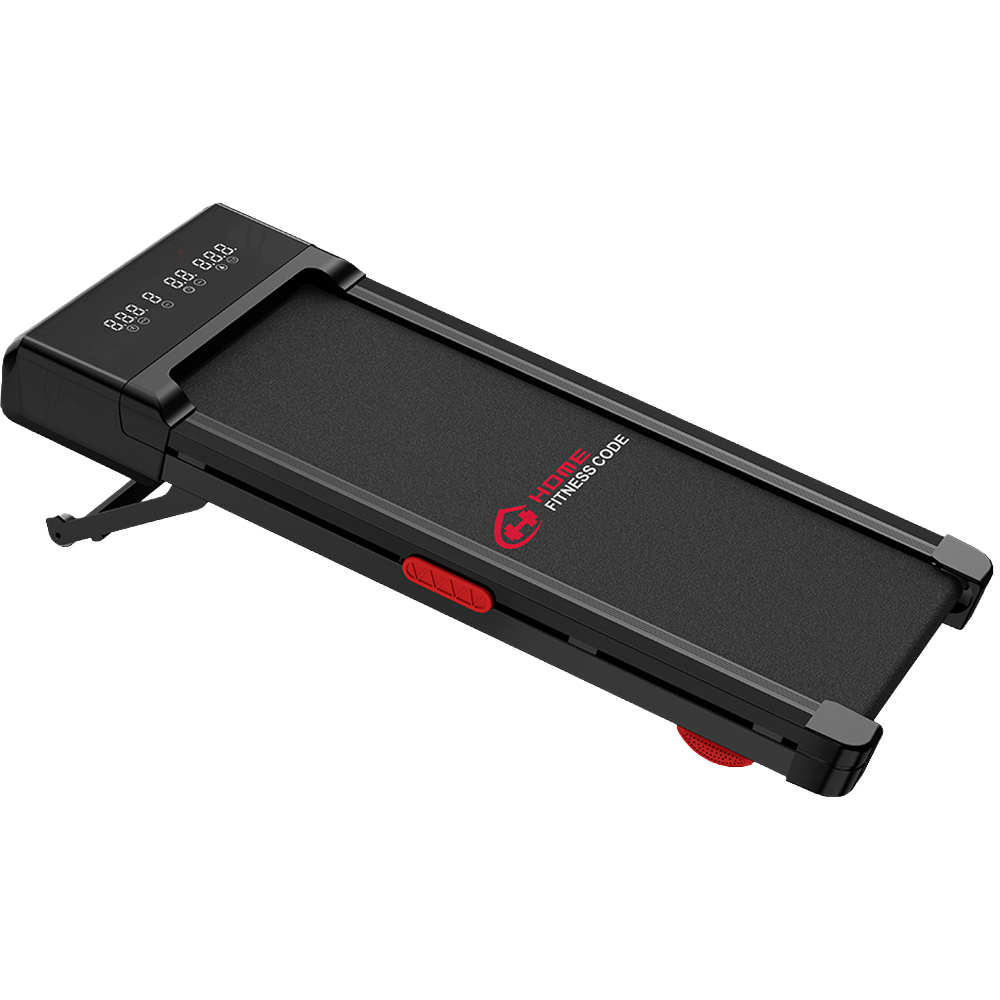 Rattrix Y1 Black Manual Incline Foldable Walking Treadmill Image 1