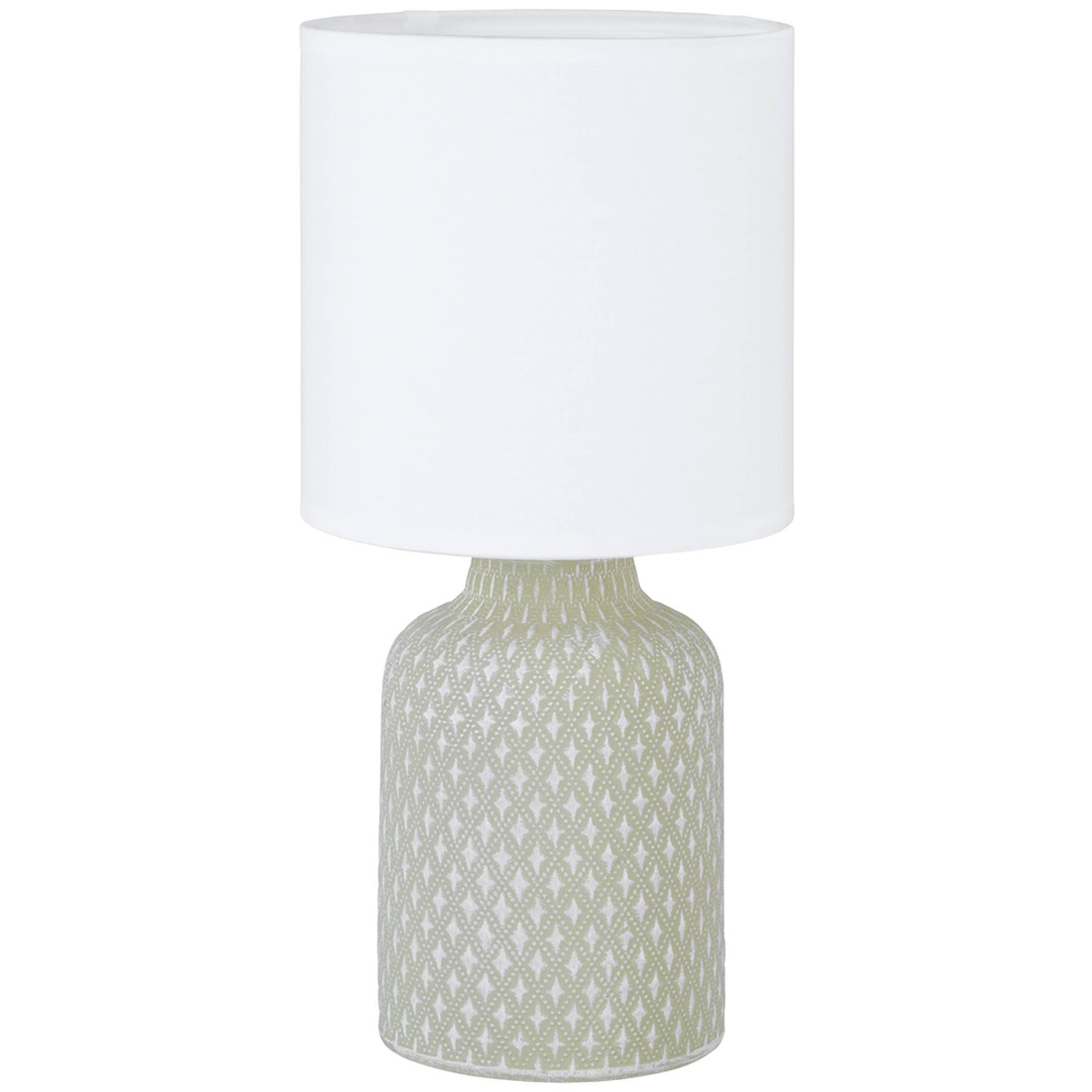 EGLO Bellariva Grey and White Table Lamp Image 1