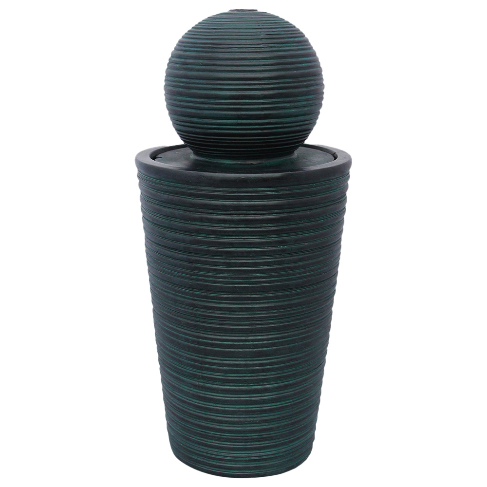 Monster Shop Black Round Ball Solar Water Feature Image 1