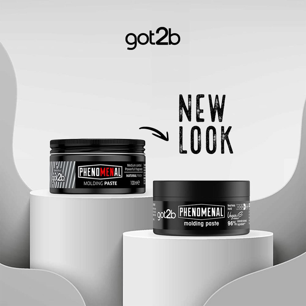 Got2b Phenomenal Moulding Paste Grooming with Style 100ml 6 Pack Image 3