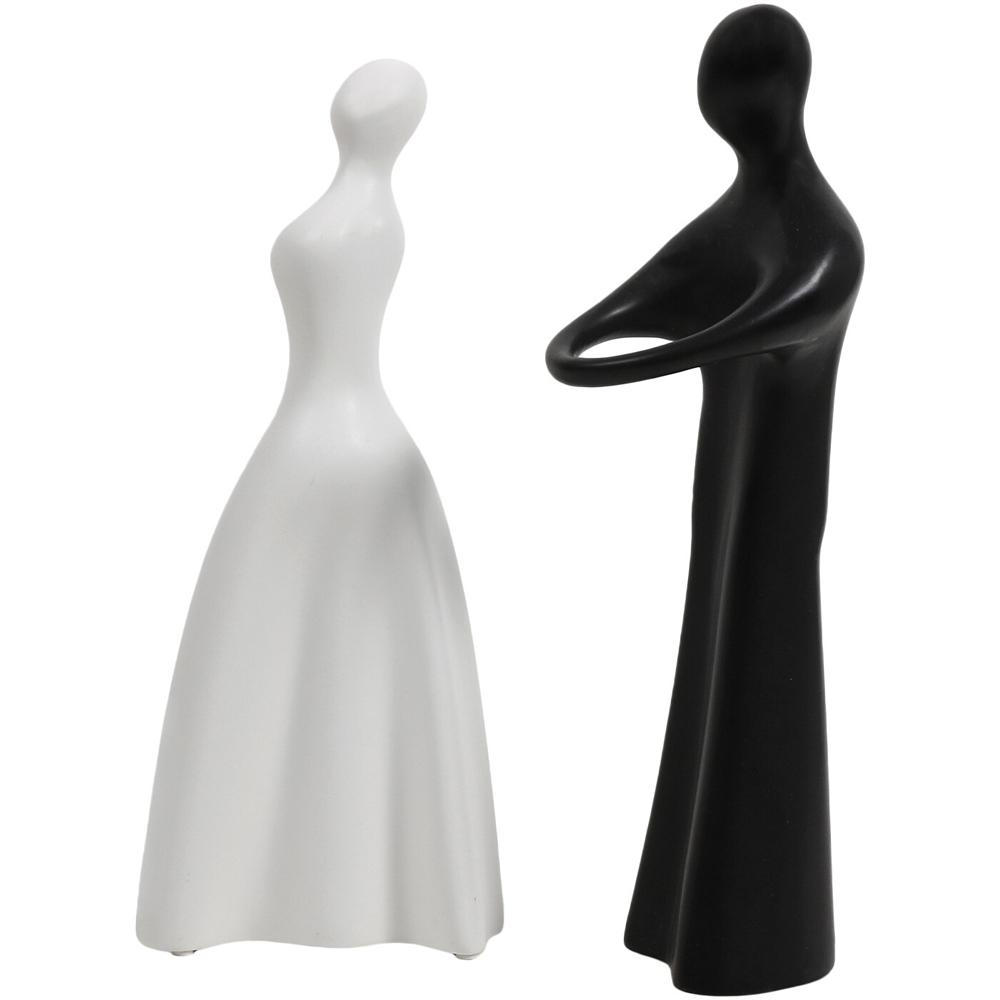 Black and White Couple Ornament Image 3