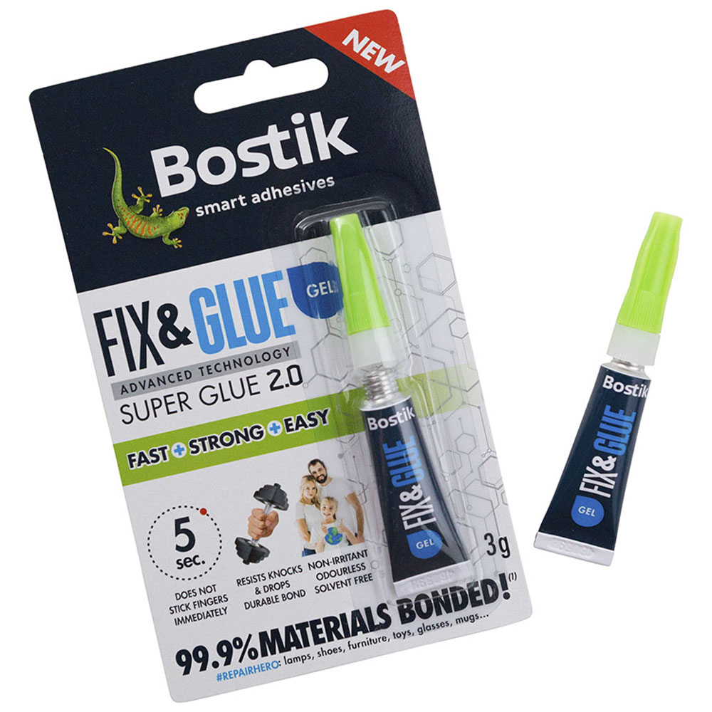 Bostik Fix and Glue Gel 3g Image 1