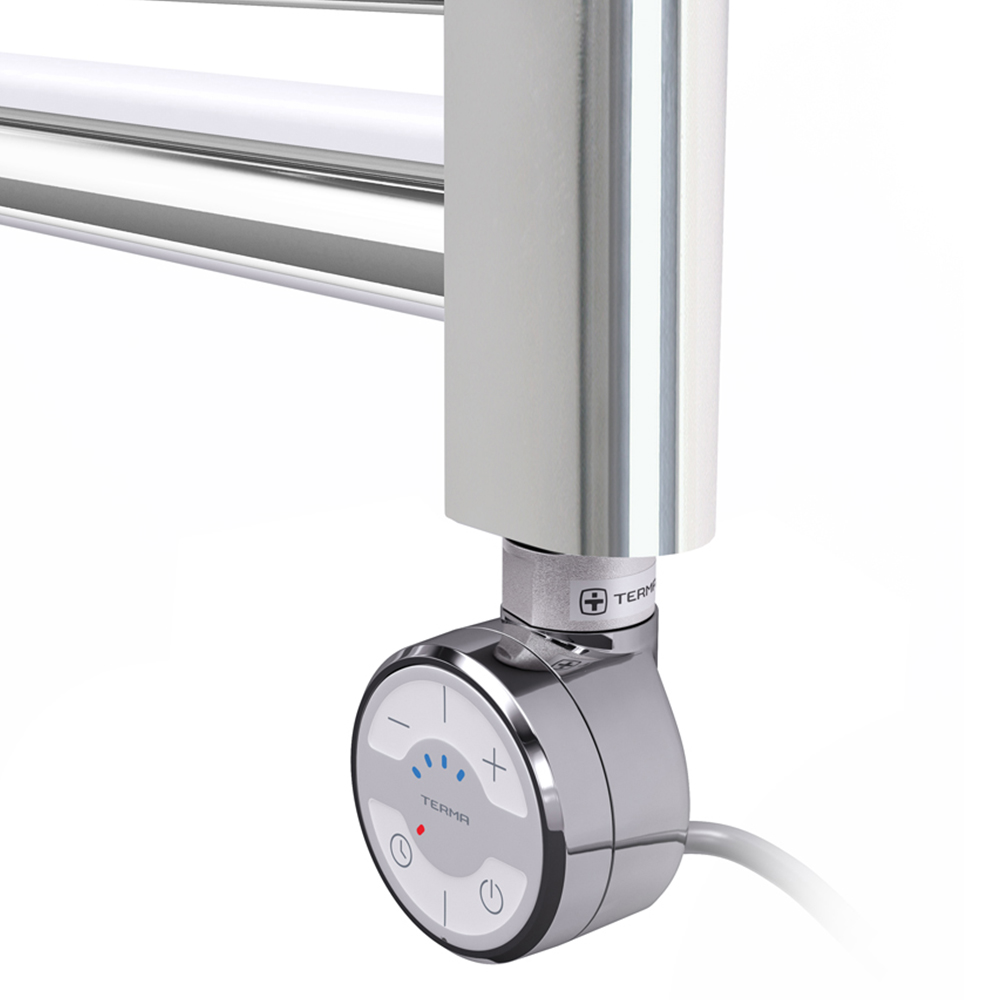 Terma Leo Chrome Electric Towel Rail with MOA Element Upgrade 600 x 400mm Image 4