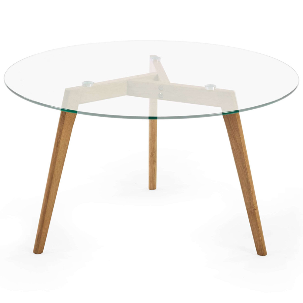 Julian Bowen Bryant Round Glass Coffee Table Image 3
