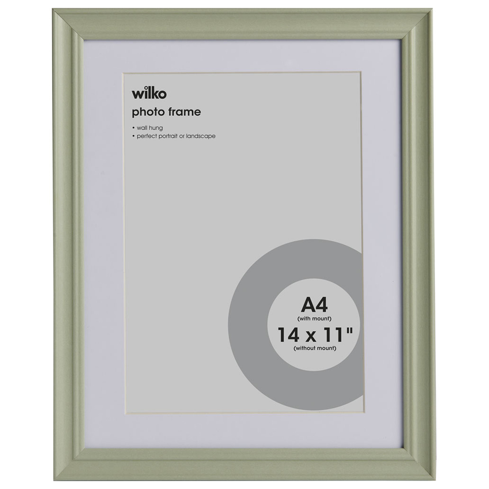Wilko Sage Green Photo Frame 14 x 11inch Wilko