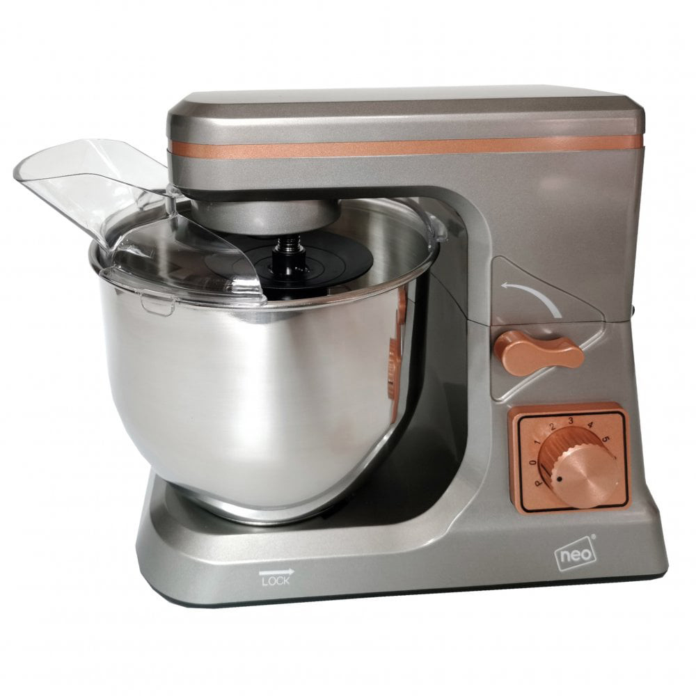 Neo Copper and Grey 5L 6 Speed 800W Electric Stand Food Mixer Image 1