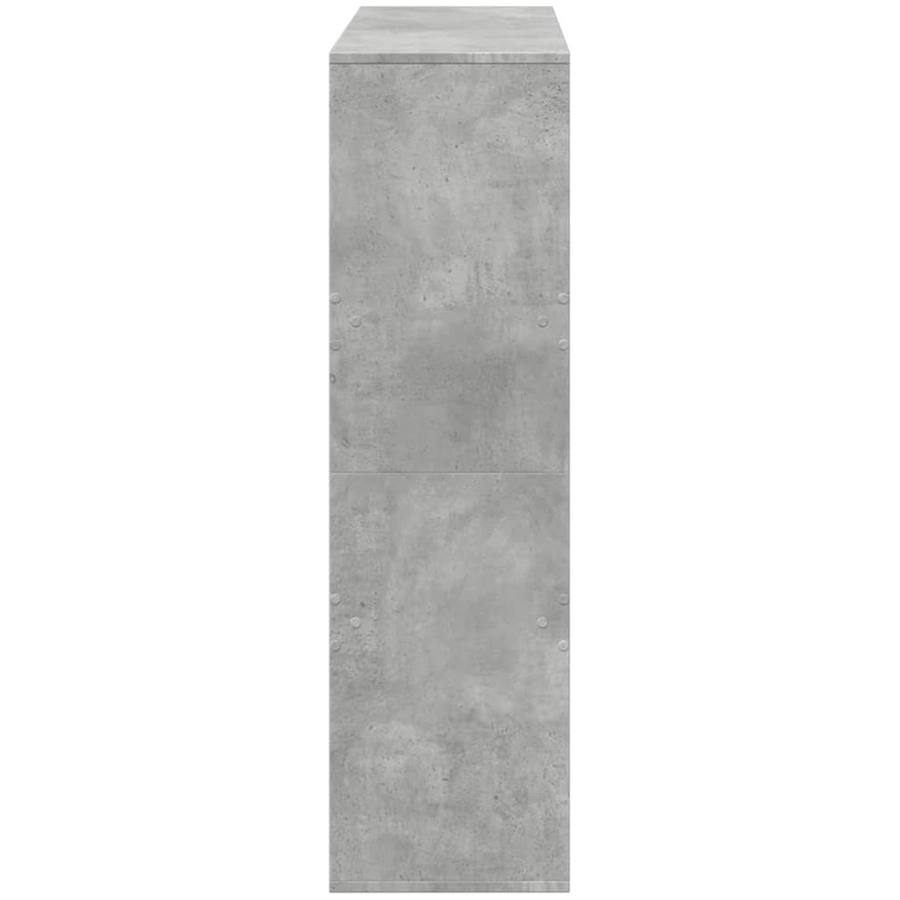 vidaXL 5 Shelf Concrete Grey Bookcase Image 5