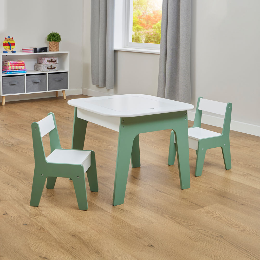 Liberty House Toys 4-in-1 2 Seater Kids Play Table and Chairs Set Image 8