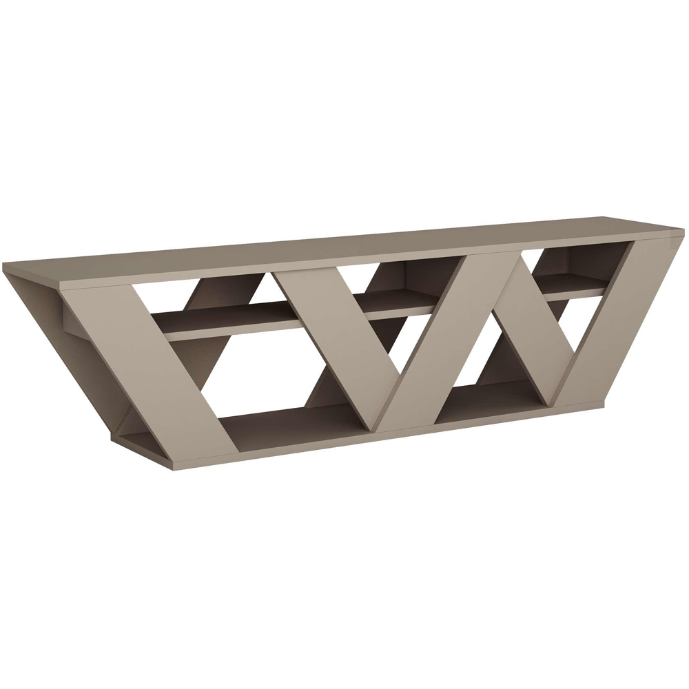 Decortie Ralla 2 Shelf Mocha Grey TV Unit Image 2