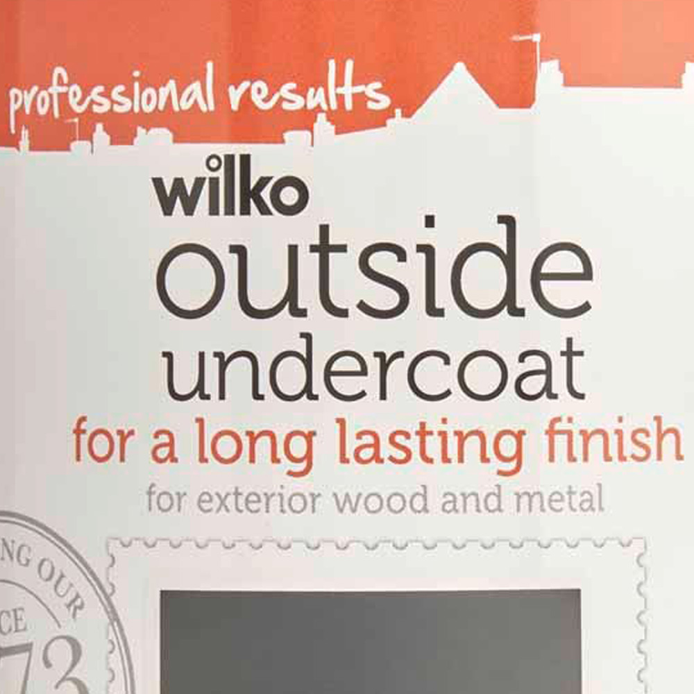 Wilko Wood and Metal Dark Grey Undercoat Paint 750ml Image 3