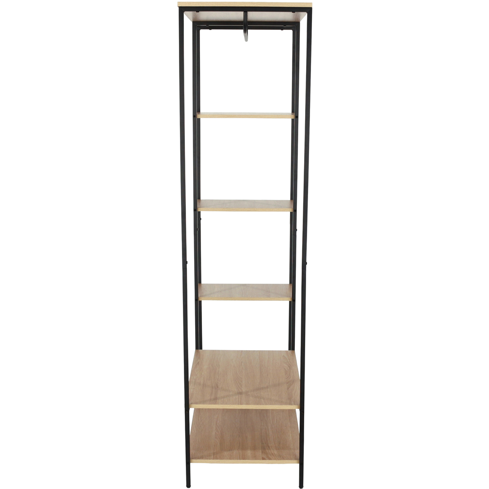 Core Products Kelly 5 Shelf Oak Effect Open Wardrobe Image 5