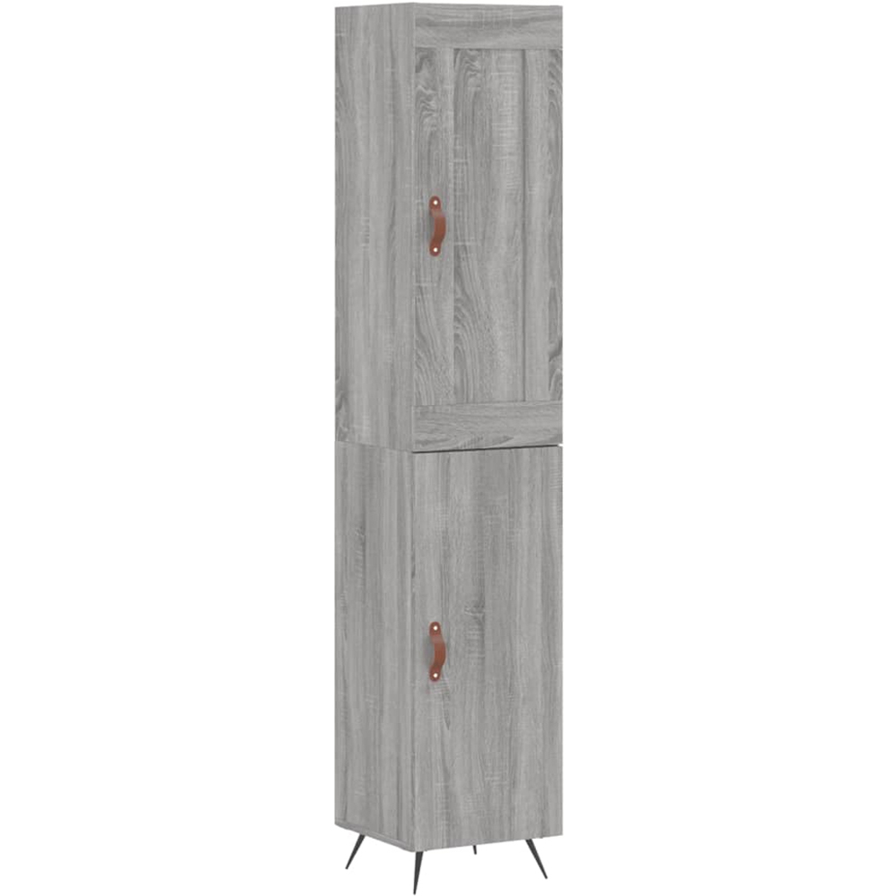 vidaXL 2 Door Grey Sonoma Highboard Image 2
