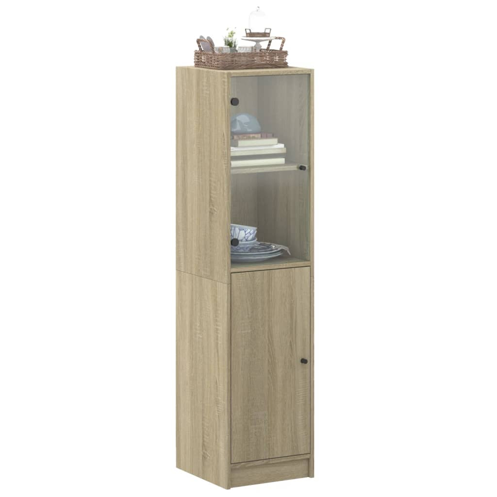 vidaXL 2 Door Sonoma Oak Highboard Image 3
