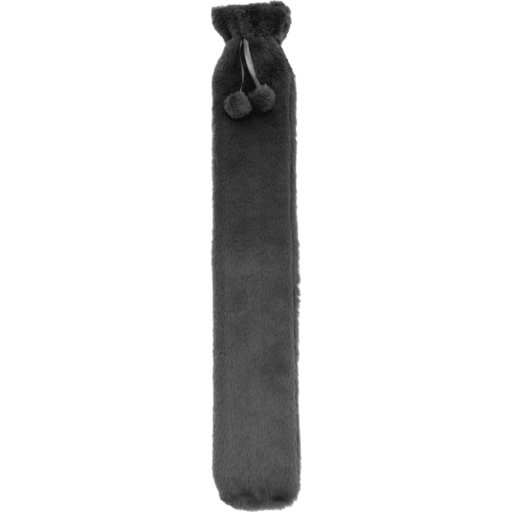 Velosso Charcoal Supersoft Velour Hot Water Bottle Image 1