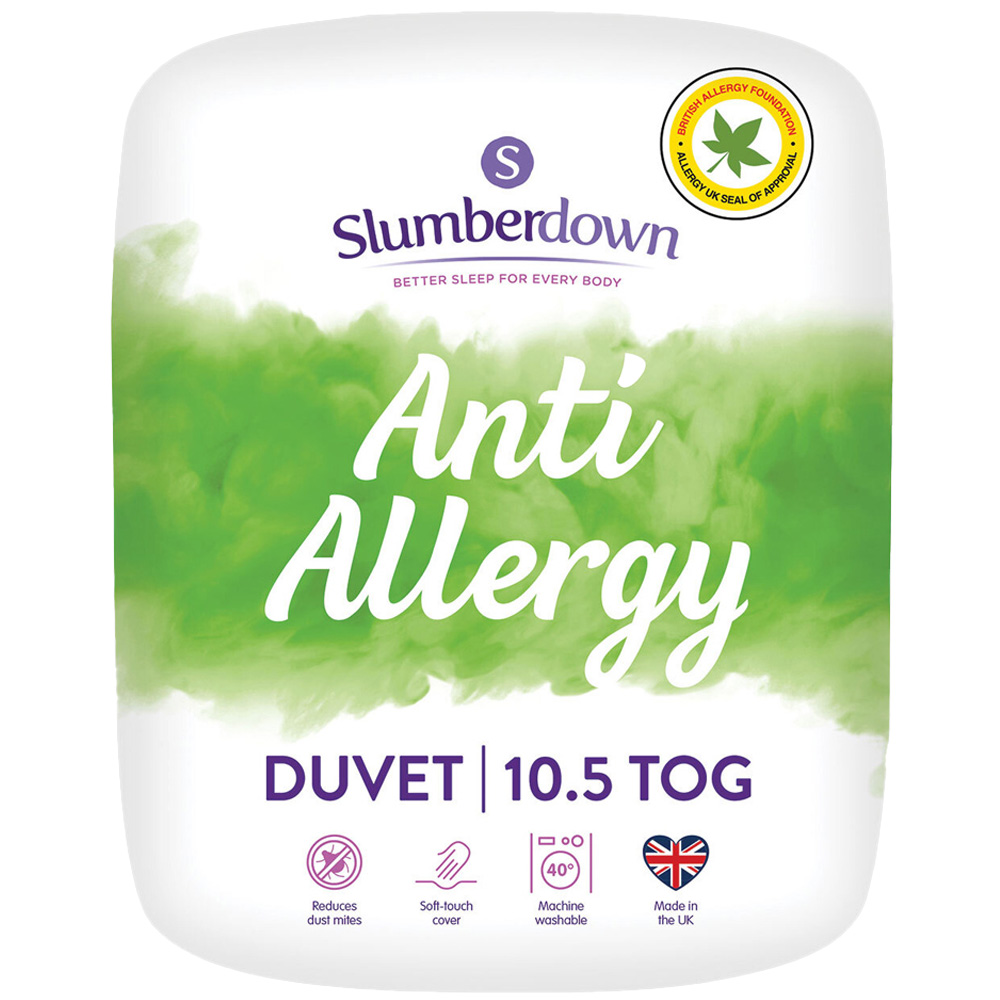 Slumberdow Anti Allergy Single White Duvet Image 1