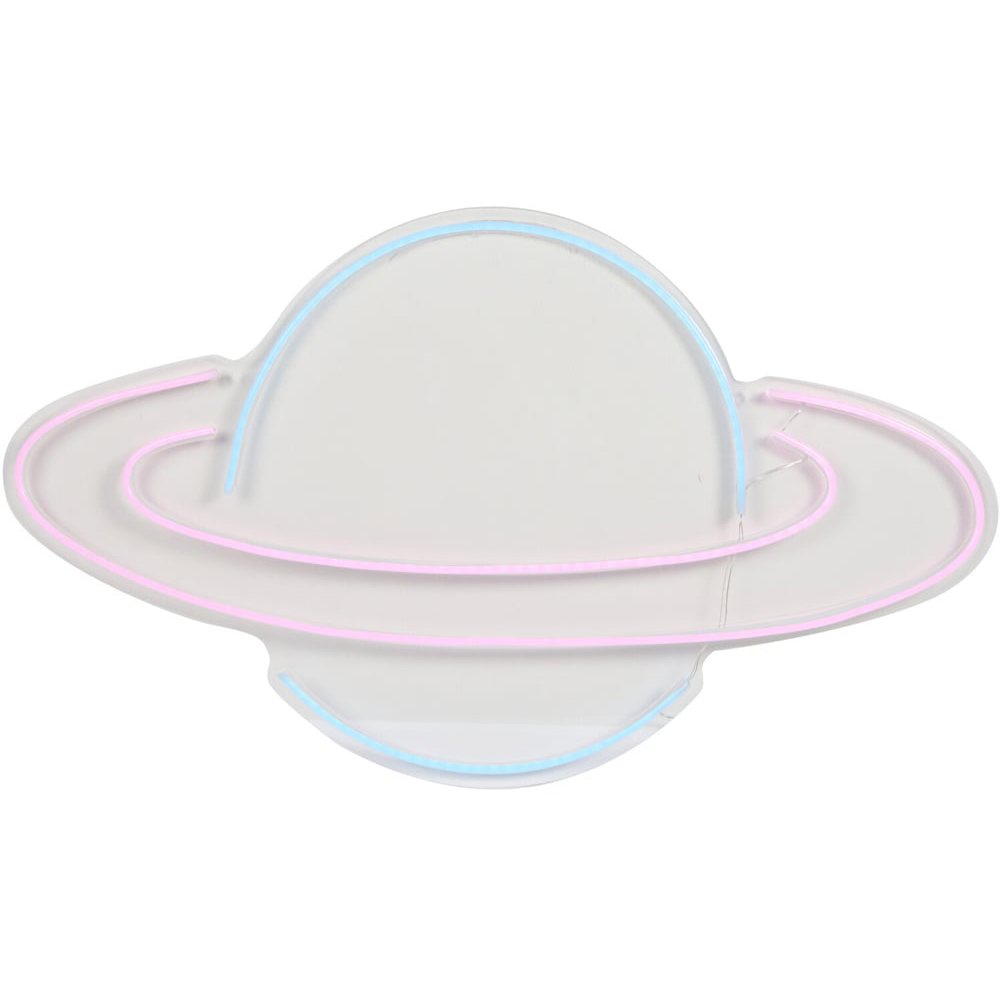 XL Planet Neon Sign - White Image 4