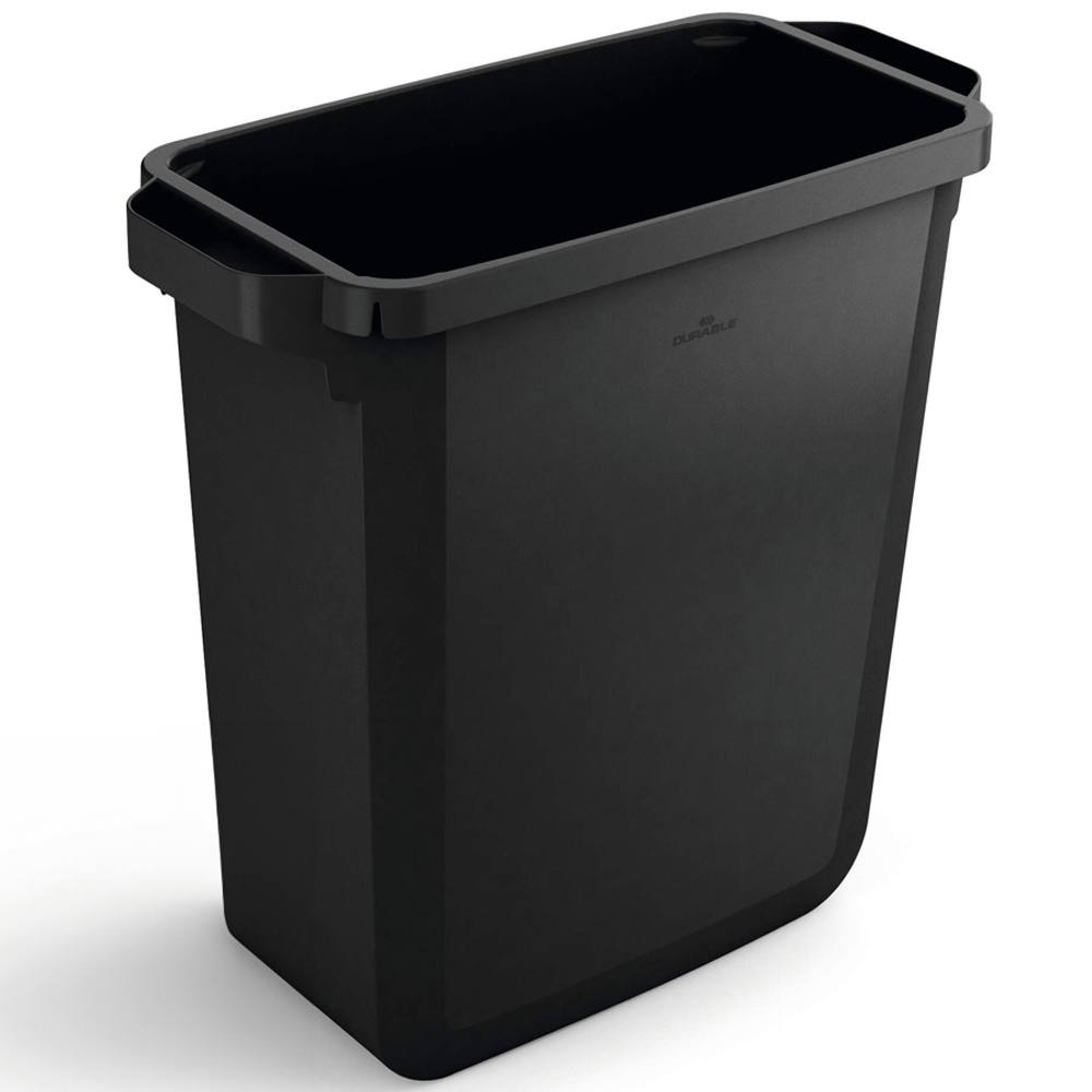 Durable DURABIN ECO Rectangular Food Safe Black Recycling Bin 60L Image 3