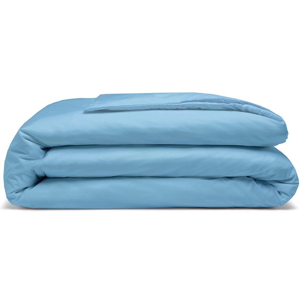 Serene King Size Sky Blue Duvet Cover Image 1