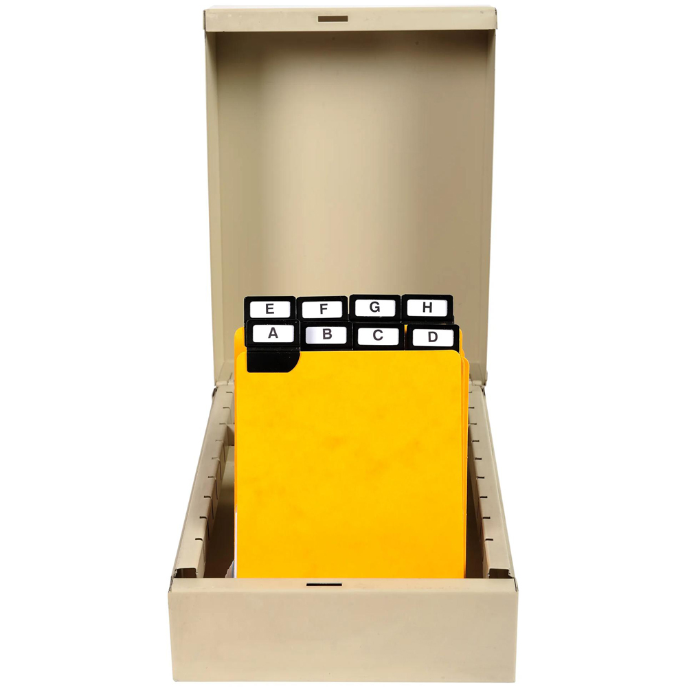 Exacompta Black A-Z Guide Card 210 x 148mm 24 Pack Image 7
