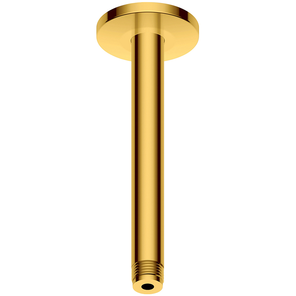 Duravit Polished Gold Ceiling Shower Arm 200mm Image 1