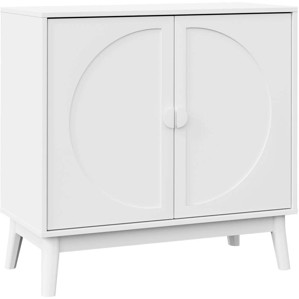 GFW Rosalie 2 Door White Compact Sideboard Image 3