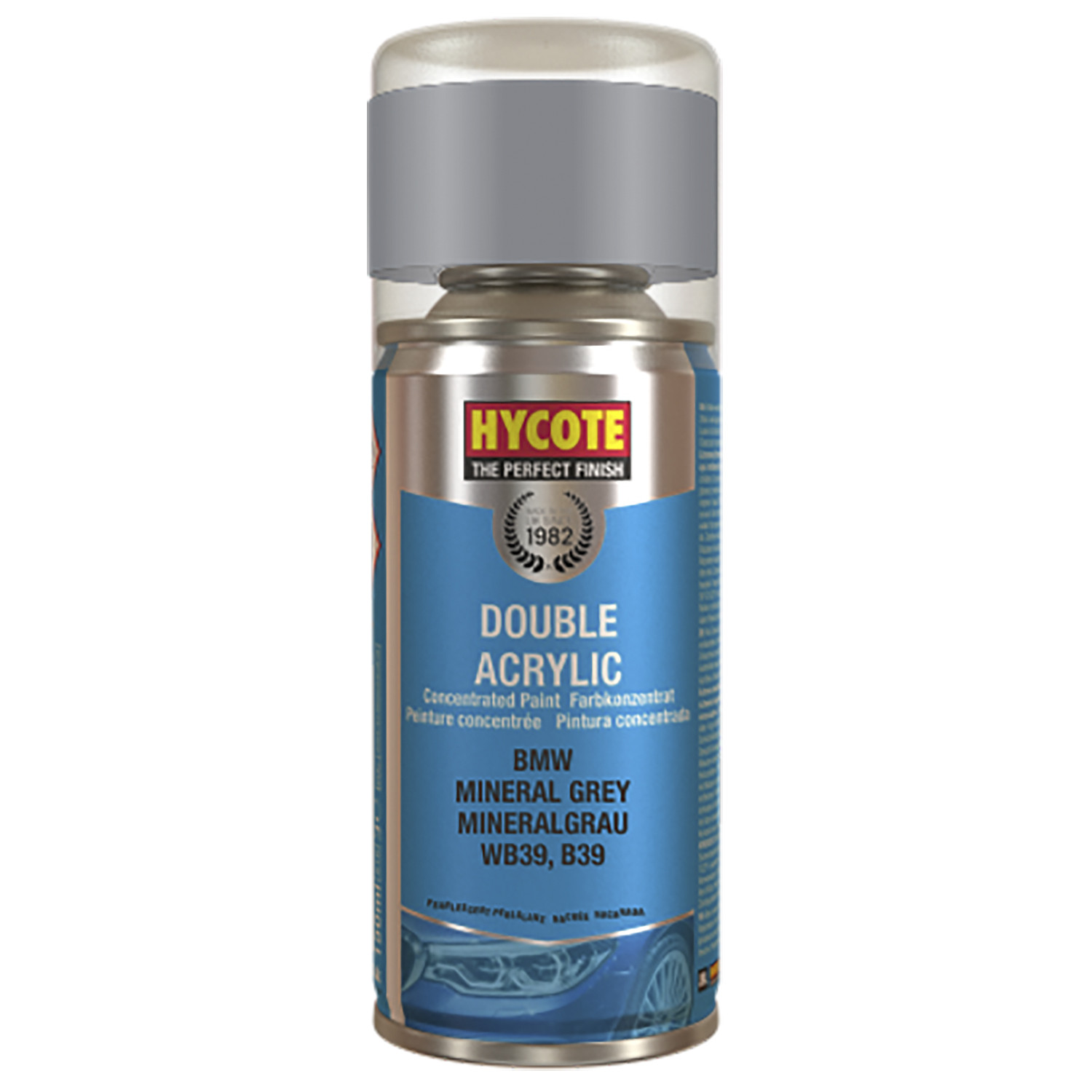 Hycote Audi Double Acrylic Paint  - Daytona Grey Image