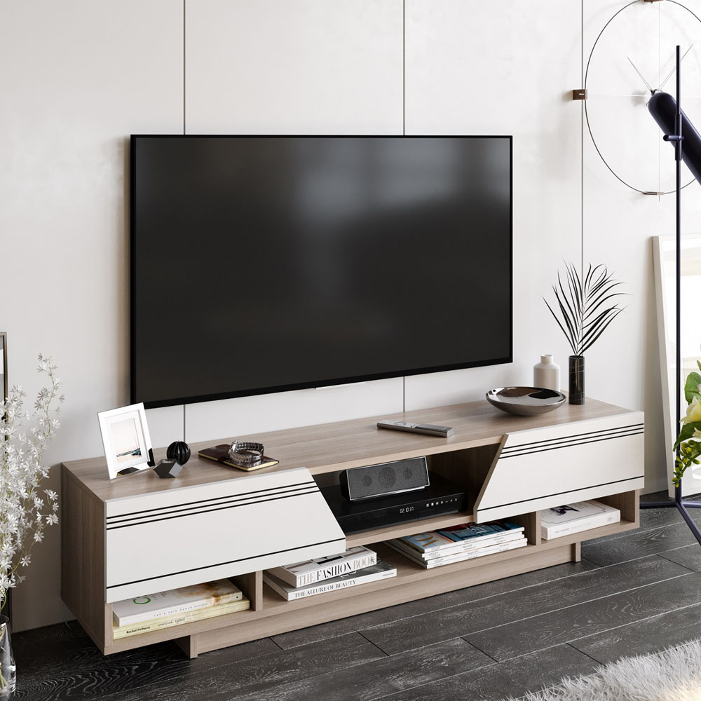 Decorotika Aspatria White and Cordoba TV Unit Image 5
