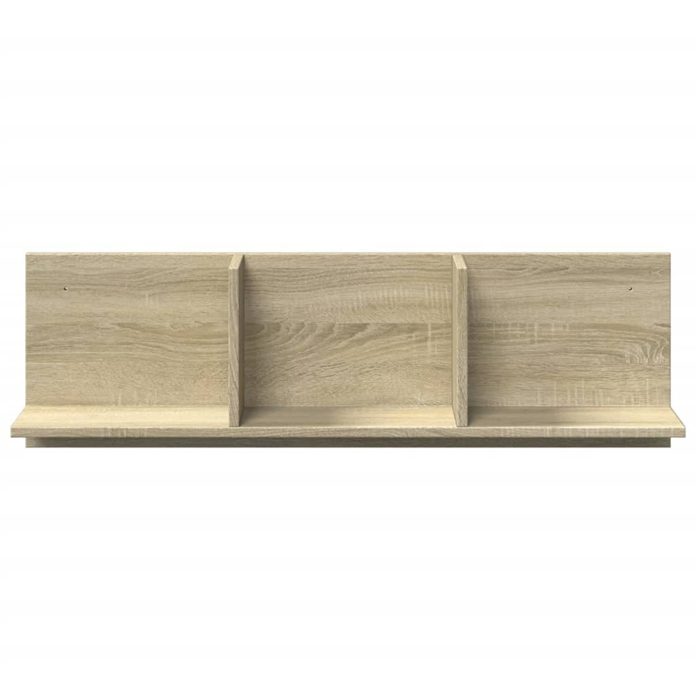 vidaXL 3 Shelf Sonoma Oak Wall Cabinet Image 3