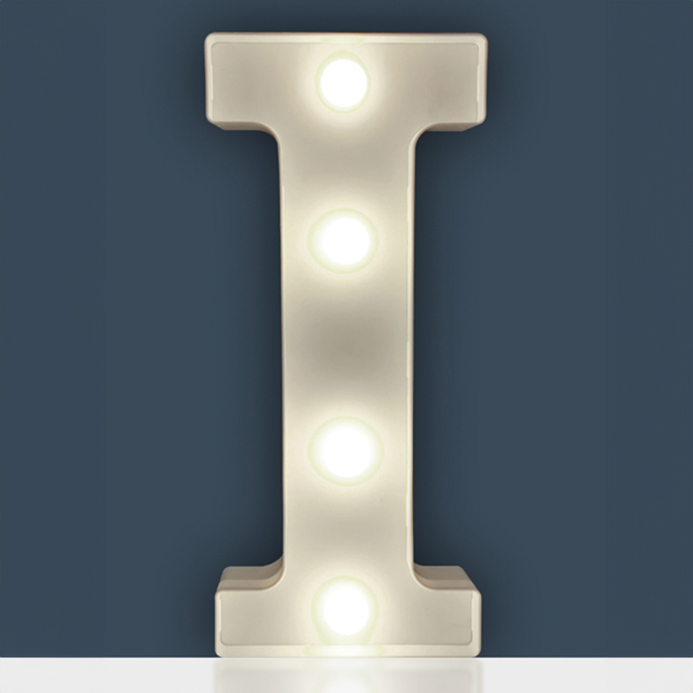 St Helens Battery Operated 3D LED Letter I Light Image 2